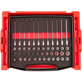 3/8'' Drive Standard & Long Bit Socket Set with Drawer & Rack, 48 Pieces