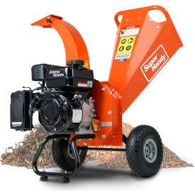 Mini Wood Chipper Shredder Mulcher, 7 HP