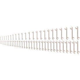 Angle Head Open End Wrench Set, 1/4" - 1-1/2", 6 mm - 38 mm, 56 Piece