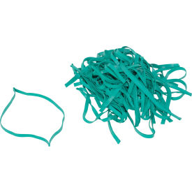 Natural Rubber Latex Jumbo Drum Bands, 1/2"W x 106-13/16" Circumference, Green, Pk of 50