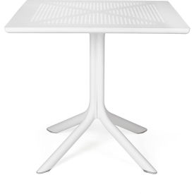 Clip Square Table, Bianco