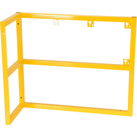 Steel Cylinder Barricade Extension Rack, 15-1/4"Wx37-1/2"D x32"H, 3 Cylinder Capacity, Yellow