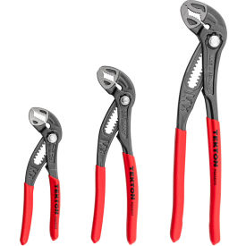 5", 7", 10", Angle Nose Push Button Adjustable Pliers Set, 3 Piece