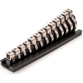 3/8" Drive Crowfoot Wrench Set with Rack, 5/16" - 1", 13 Piece