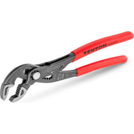 7" V Jaw Angle Nose Push Button Adjustable Tongue & Groove Pliers
