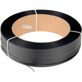 Polypropylene Strapping, 1/2"W x 9000'L x 0.023" Thick, 16" x 6" Core, Black
