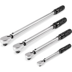 1/4", 3/8", 1/2'' Micrometer Torque Wrench Set, 300 Ft-Lbs, 4 Piece