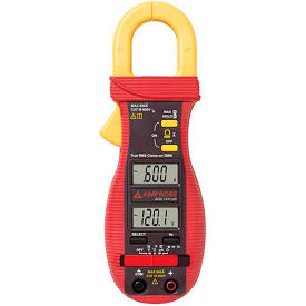 600V/600A AC Autoranging HVAC/Electrical Clamp-On Multimeter with Dual Display