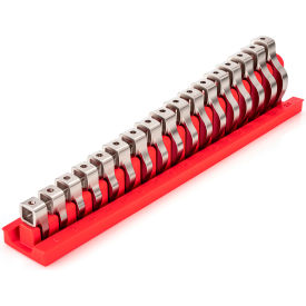 3/8" Drive Crowfoot Wrench Set with Rack, 8 mm - 24 mm, 17 Piece