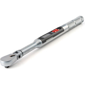 3/8'' Drive 90-Tooth Flex Head Dual-Direction Electronic Torque Wrench, 10-100 Ft-Lbs