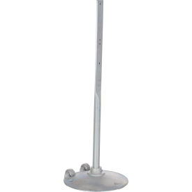 Steel Sign Stand with Wheels, 48"H, Silver