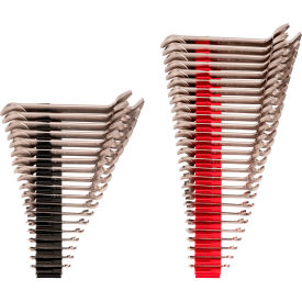 Angle Head Open End Wrench Set with Modular Organizers, 1/4" - 1-1/4", 6 mm - 32 mm, 46 Piece