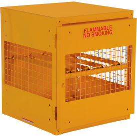 Cylinder Storage Cabinet, 32"W x 30"D x 35-1/4"H, Horizontal, 4 Cylinder Capacity