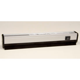 Dual Intensity Led Light Fixture with Shield, 33-7/16"W, Gray/Black