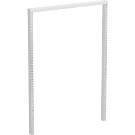 Steel Upright Tube Module, 1xM72"W x 2-3/4"D x 53-1/2"H, Light Gray