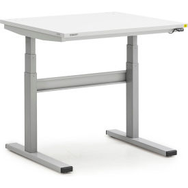 Electric Desk Workbench with ESD Laminate Top, For M30, 31-1/2" x 35-7/16", Light Gray