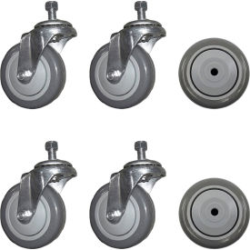 Caster Set For Steel PIP, All-Directional & Navigator Ladders, Polypropylene