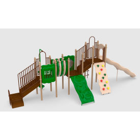 Felix Playground with Inground Kit, Natural