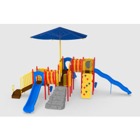 Big Sky with Shade, Ground Spikes & Inground Shade Posts, Multi-color