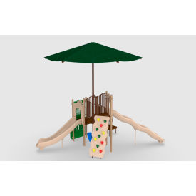 UltraSite Timber Glen with Shade, Ground Spikes & Inground Shade Posts, Natural