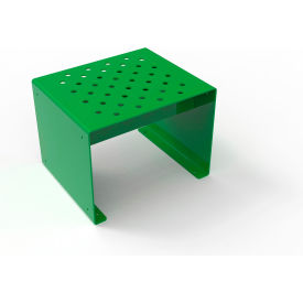 Pasadena 2' Outdoor Straight Modular Bench without Back, Surface Mount, Spring Green