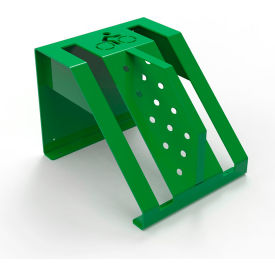 Pasadena Single Sided Bike Rack, Surface Mount, 2 Bike Capacity, Spring Green