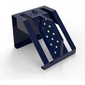 Pasadena Single Sided Bike Rack, Surface Mount, 2 Bike Capacity, Ultra Blue