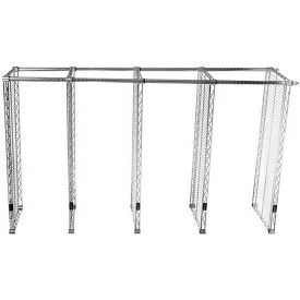 5 Shelf Chrome Wire Shelving Unit, Add On, 36"W x 14"D x 86"H