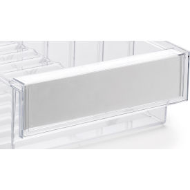 Label Shield For Shelf Bin 3020, 4020, 5020, 6-11/16"W x 1/4"L x 2-3/4"H, Clear, 15/Pack