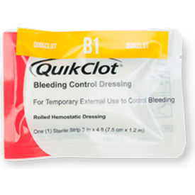 Quikclot Bleeding Control Dressing, 3" x 4"