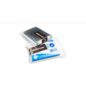 Mylar Emergency Blanket, 84"L x 52"W, Silver