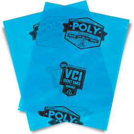 VCI Flat Bag, Individually Cut, 6"W x 6"L, 4 Mil, Blue
