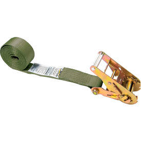Heavy-Duty Endless Ratchet Strap, 2" x 20', Olive Drab