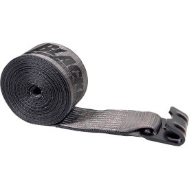Winch Strap with 20,000 lb Flat Hook, 4" x 30', BlackLine