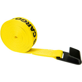 Replacement Strap with Flat Hook, 2" x 25', Yellow