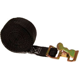 Action Spring Buckle Strap, 1" x 8", Black