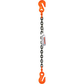 Single Leg Chain Sling, Grab Hook Both Ends, 1/2" x 10', Grade 100