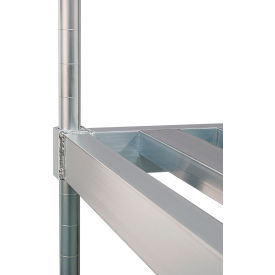Heavy Duty Adjustable Double-Deep HD-Framed T-Bar Keg Shelf 60"W x 34"D x 3"H