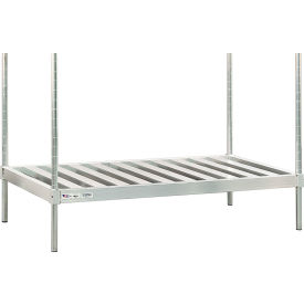 Heavy Duty Adjustable Double-Deep HD-Framed T-Bar Keg Shelf 80"W x 36-3/4"D x 3"H