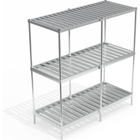 Heavy Duty Adjustable, T-Bar Top Shelf Keg Shelving Units, 80"W x 36-3/4"D x 2"H