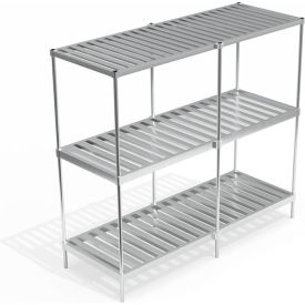 Heavy Duty Adjustable T-Bar Top Shelf Keg Shelving Units, 93"W x 36-3/4"D x 2"H