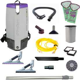 Super Coach Pro 10 Backpack Vacuum with ProBlade Carpet & Hard Surface Floor Tool Kit