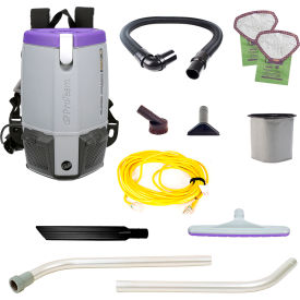 Super Coach Pro 6 Backpack Vacuum with Xover Multi-Surface Two-Piece Wand Tool Kit