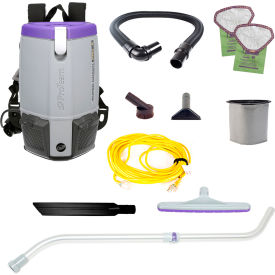 Super Coach Pro 6 Backpack Vacuum with Xover Multi-Surface Telescoping Wand Tool Kit