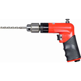 Rapid Reverse Pistol Grip Air Drill, Keyed Chuck, 1/4" Chuck, 2000 RPM