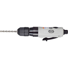 Non-Reversible Force Air Drill, 3/8" Chuck Size, Keyless Chuck, 2500 RPM