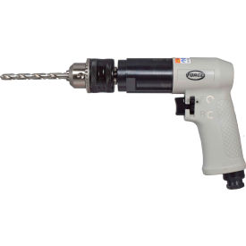 Reversible Pistol Grip Drill, 1/2" Chuck Size, Keyed Chuck, 800 RPM