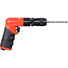 Non-Reversing Pistol Grip Air Drill, Precision Keyless Chuck, 1/4" Chuck, 3600 RPM