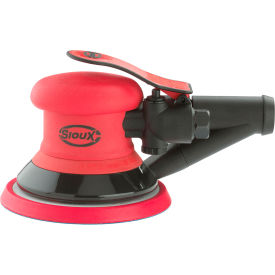 5" Random Remote-Vacuum Orbital Sander, PSA, 12000 RPM, 3/16" Dia, Red/Black
