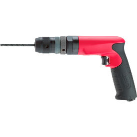 1 HP Non-Reversing Pistol Grip Air Drill, Precision Keyless Chuck, 3/8" Chuck, 4000 RPM